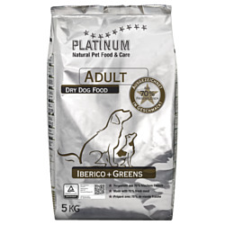 PLATINUM (5 кг) Adult Dog Iberico + Greens