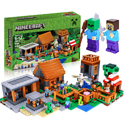 Lepin Minecraft 18010 Деревня Майнкрафт аналог Lego 21128