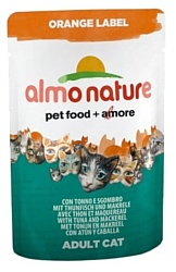Almo Nature Orange Label Adult Cat Tuna and Mackerel (0.07 кг) 24 шт.