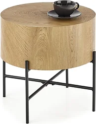 Журнальный столик Halmar Brooklyn-s 45x45 (натуральный/черный)