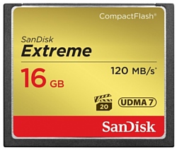 Sandisk Extreme CompactFlash 120MB/s 16GB