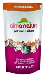 Almo Nature (0.75 кг) 1 шт. Orange Label Adult Cat Beef
