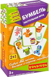 Карточная настольная игра Bondibon Бумбель! 2 в 1 Играй Думай Учись ВВ5993 Карточная настольная игра Bondibon Бумбель! 2 в 1 Играй Думай Учись ВВ5993