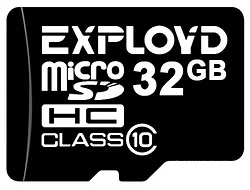 Карта памяти Exployd microSDHC (Class 10) 32GB [EX032GCSDHС10-W/A-AD]