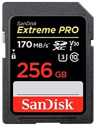 Карта памяти SanDisk Extreme Pro SDXC UHS Class 3 V30 170MB/s 256GB