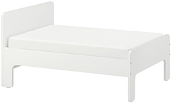 Ikea Слэкт 80x130-200 (белый) 293.265.12