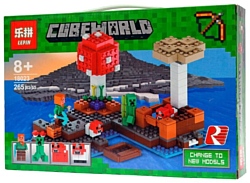 Lepin Cubeworld 18023 Грибной остров