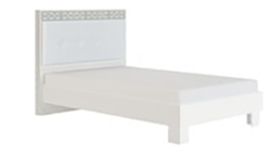 МСТ. Мебель Белла №1.1 1.2 120x200 с мягкой спинкой (рамух белый)