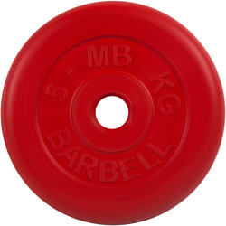 MB Barbell Стандарт 26 мм (1x5 кг, красный)