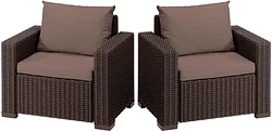 Keter California Chair 231639 (2 шт, коричневый)