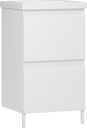 Тумба под умывальник Belux Эридан Н 50-02 (1, белый глянцевый) Тумба под умывальник Belux Эридан Н 50-02 (1, белый глянцевый)