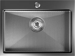 Кухонная мойка Mixline Pro 552933 (черный графит, с сифоном) Кухонная мойка Mixline Pro 552933 (черный графит, с сифоном)