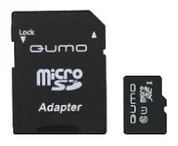 Карта памяти Qumo microSDXC Class 10 UHS Class 1 128GB + SD adapter