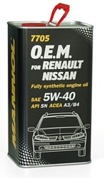 Mannol O.E.M. for Renault Nissan metal 5W-40 4л