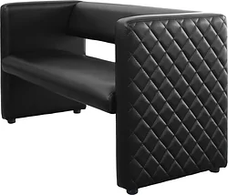 Прямой диван Brioli Джино двухместный (L22/черный) Прямой диван Brioli Джино двухместный (L22/черный)