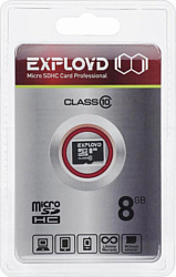 Exployd microSDHC 8GB EX008GCSDHC10-W/A-AD