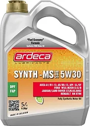 Моторное масло Ardeca SYNTH-MS 5W-30 5л