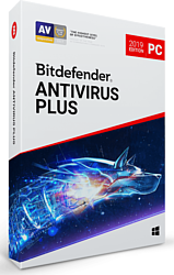 Bitdefender Antivirus Plus 2019 Home (3 ПК, 1 год, продление)