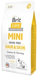 Brit (7 кг) Care Mini Hair & Skin Salmon & Herring