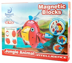 Smart Builders Magnetic Blocks 302 Животные тропического леса