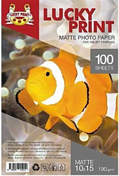Lucky Print Матовая 10x15 190 г/кв.м. 100 листов
