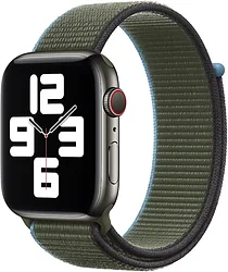 Ремешок Apple из плетеного нейлона 44 мм (зеленые холмы) MYA72 Ремешок Apple из плетеного нейлона 44 мм (зеленые холмы) MYA72