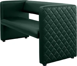 Прямой диван Brioli Джино двухместный 1.2м (L15/зеленый)