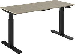 Стол для работы стоя WellDesk WDЕ Flagman 1395x800х28 (черный/ясень шимо)