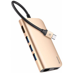 USB 3.1 hub 3 порта + USB Type-C + HDMI + RJ-45