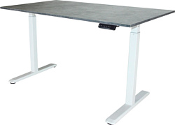 ErgoSmart Electric Desk Compact (бетон чикаго светло-серый/белый)