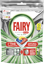 Fairy Platinum Plus Все в 1 Лимон (5 tabs