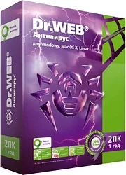 Антивирус Dr.Web Security Space Pro (2 ПК, 1 год)