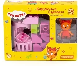 Конструктор Полесье Макси. Три кота. Карамелька и беседка 75830 Конструктор Полесье Макси. Три кота. Карамелька и беседка 75830