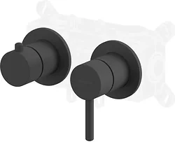 Смеситель Whitecross Y1243BL (черный матовый) Смеситель Whitecross Y1243BL (черный матовый)