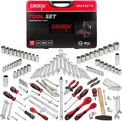 Набор инструментов Disen DS41421-5 142 предмета