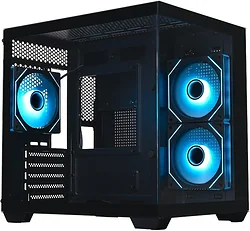 Корпус для компьютера XASTRA QW400M 3ARGB-C6-AC QW400M-3FM12A-C6-AC (черный)