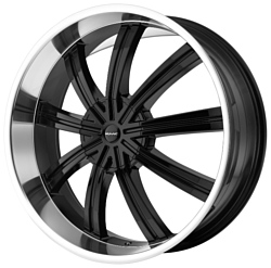 KMC KM672 9.5x24/6x135 D78.1 ET35 Black/Machined