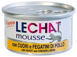 LeChat Mousse с Сердцем и Куриной печенью (0.085 кг) 24 шт.