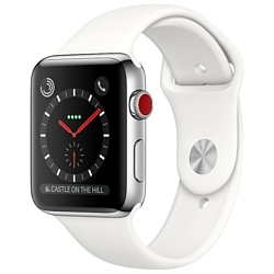 Apple Watch Series 3 Cellular 38mm Stainless Steel Case with Sport Band