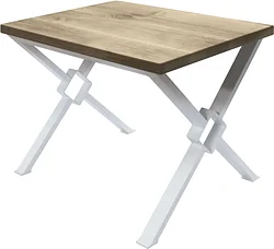 Кухонный стол Buro7 Икс-ромб 120 (классика, дуб беленый/белый) Кухонный стол Buro7 Икс-ромб 120 (классика, дуб беленый/белый)