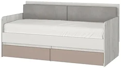 Кровать Аквилон Зефир 800.4 160x80 (дуб эльза/мокко)