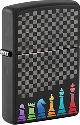 Zippo Chess Pieces Black Matte 48662