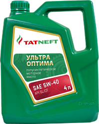 Tatneft Ультра Оптима SAE 5W-40 API SL/CF 4л