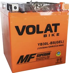 Аккумулятор для мотоцикла VOLAT YB30L-BS(GEL) R+ (30Ah) Аккумулятор для мотоцикла VOLAT YB30L-BS(GEL) R+ (30Ah)