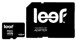 Leef microSDHC Class 6 16GB + SD adapter