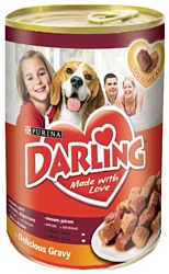 Darling Консервы для собак с мясом и печенью (1.2 кг) 12 шт.