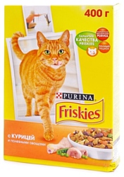Friskies Для взрослых кошек с курицей и полезными овощами (10 кг)