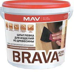 Шпатлевка MAV Brava Acryl Profi-1 1.3 кг (белый)