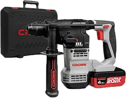 Перфоратор Crown CT28001HX-4 BMC (с 2-мя АКБ 4 Ah) Перфоратор Crown CT28001HX-4 BMC (с 2-мя АКБ 4 Ah)