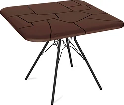 Кухонный стол Sheffilton SHT-TU34-P/TT30 83/83 (черный муар/коричневый) Кухонный стол Sheffilton SHT-TU34-P/TT30 83/83 (черный муар/коричневый)